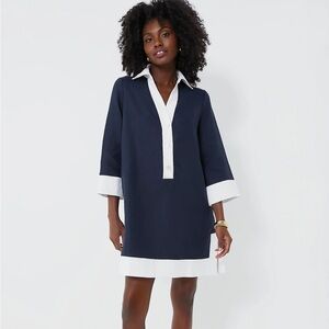 TUCKERNUCK navy collier dress size large